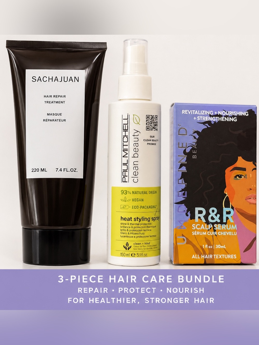 NEW 3-Piece Hair Care Bundle | Sachajuan Paul Mitchell Undefined Beauty